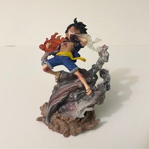 One Piece Monkey D Luffy Red Hawk Battle Statue Anime Figure